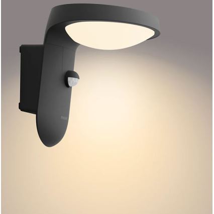 Philips - Udendørs LED væglampe med sensor LED/9W/230V 2700K IP44