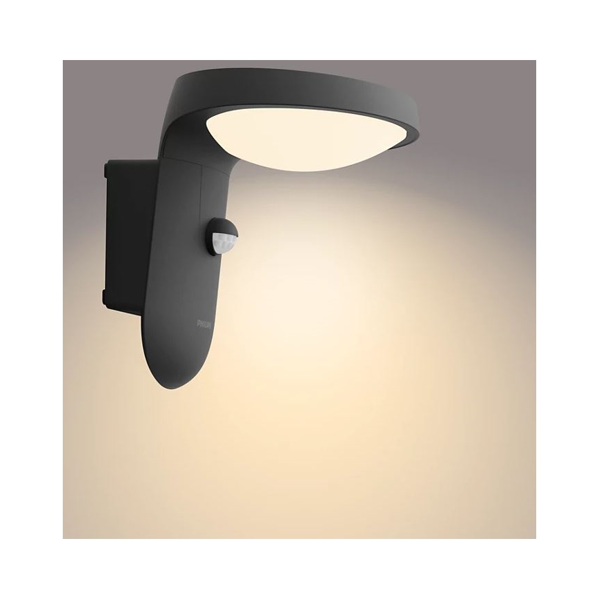 Philips - Udendørs LED væglampe med sensor LED/9W/230V 2700K IP44