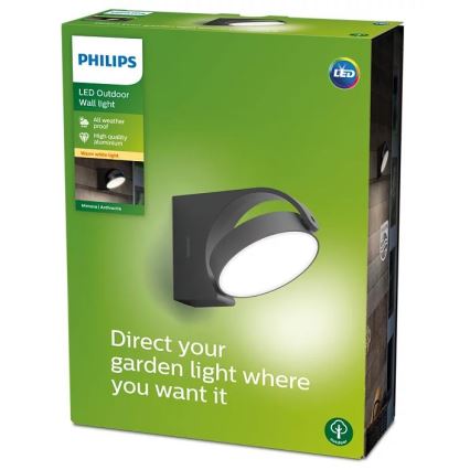 Philips - Udendørs LED væglampe LED/7W/230V 2700K IP44