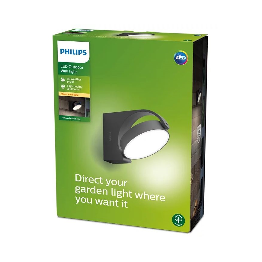 Philips - Udendørs LED væglampe LED/7W/230V 2700K IP44