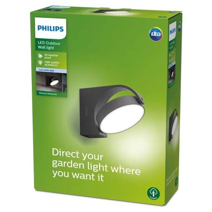 Philips - Udendørs LED væglampe LED/7W/230V 4000K IP44