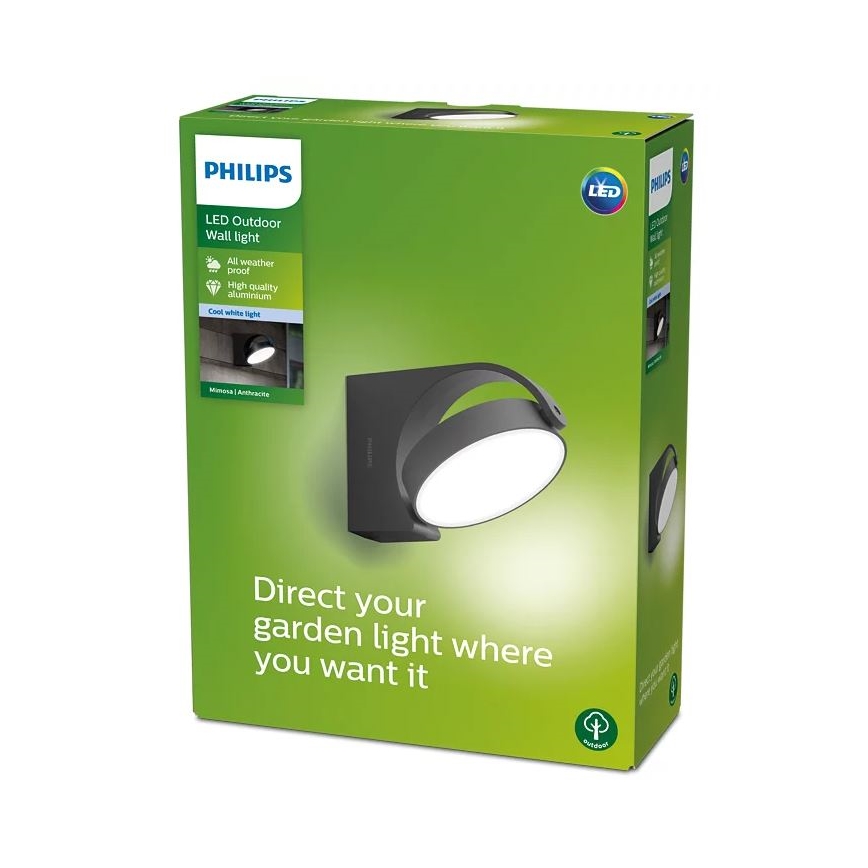 Philips - Udendørs LED væglampe LED/7W/230V 4000K IP44
