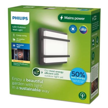 Philips - Udendørs LED væglampe PETRONIA LED/3,8W/230V IP44