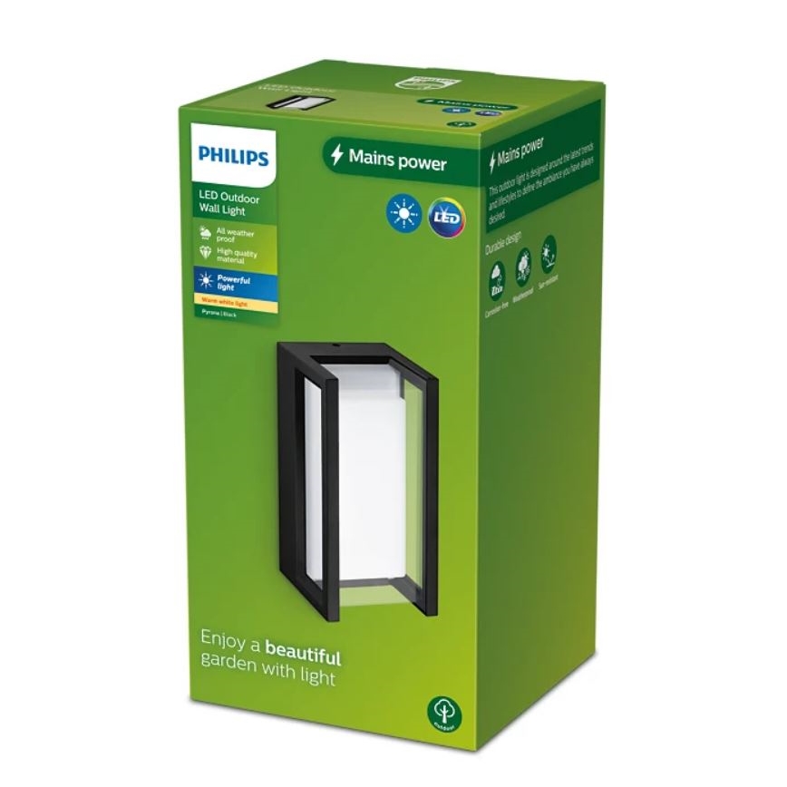 Philips - Udendørs LED væglampe PYRONA LED/12W/230V IP44