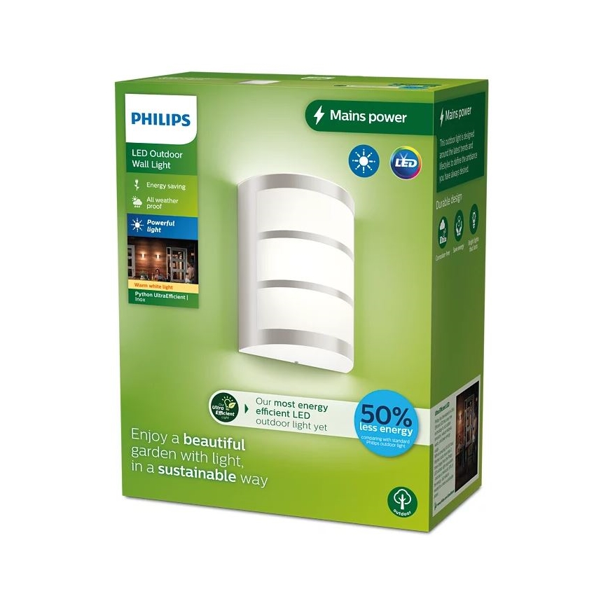 Philips - Udendørs LED væglampe PYTHON LED/3,8W/230V IP44