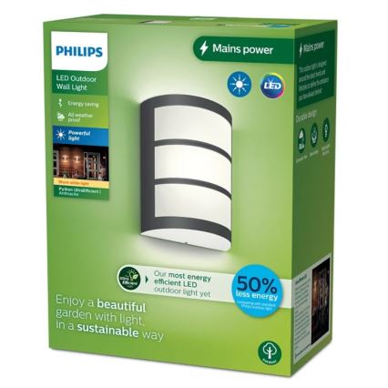 Philips - Udendørs LED væglampe PYTHON LED/3,8W/230V IP44