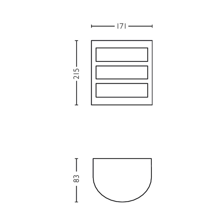 Philips - Udendørs LED væglampe LED/6W/230V 4000K IP44