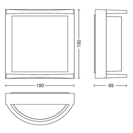 Philips - Udendørs LED væglampe SAMONDRA LED/3,8W/230V IP44