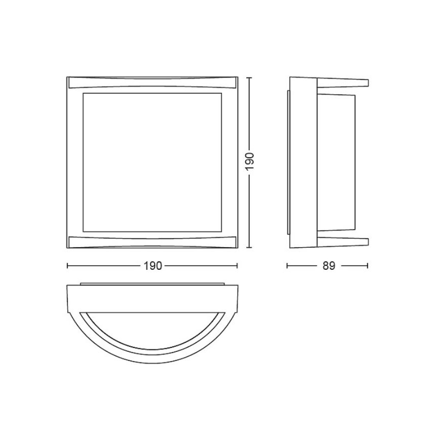 Philips - Udendørs LED væglampe SAMONDRA LED/3,8W/230V IP44