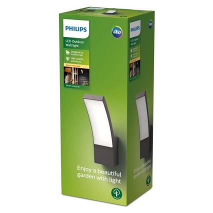 Philips - Udendørs LED væglampe LED/12W/230V 2700K IP44