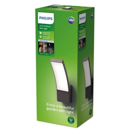 Philips - Udendørs LED væglampe LED/12W/230V 4000K IP44