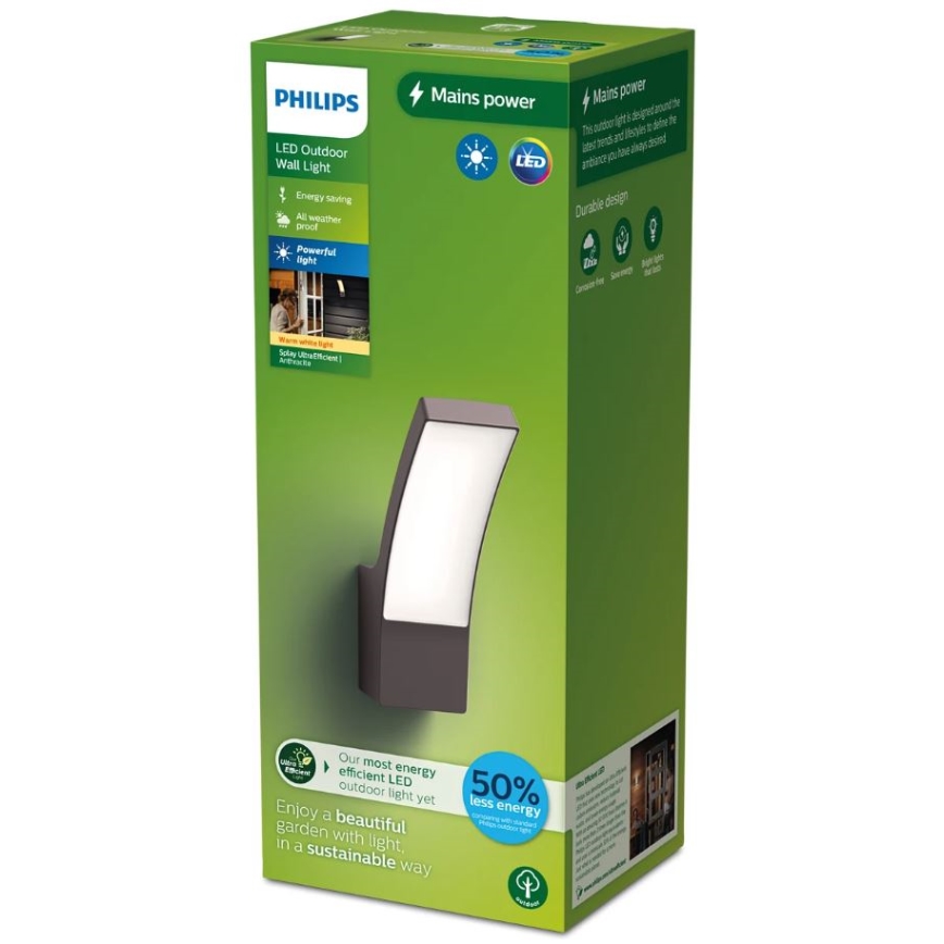 Philips - Udendørs LED væglampe SPLAY LED/3,8W/230V IP44