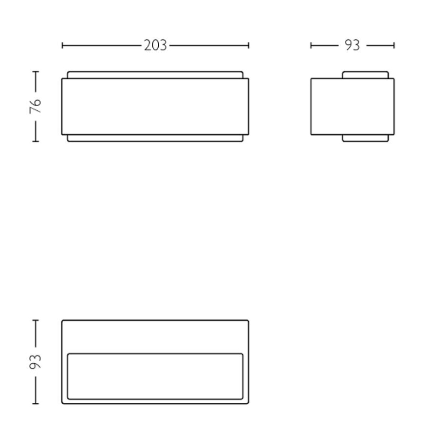 Philips - Udendørs LED væglampe STRATOSPHERE LED/3,8W/230V 4000K IP44
