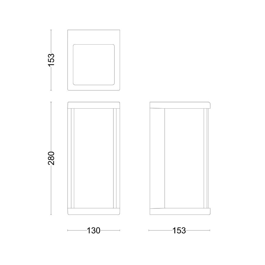 Philips - Udendørs LED væglampe ULYZO LED/12W/230V IP44