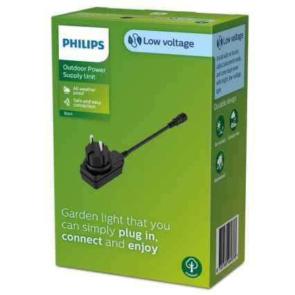 Philips - Udendørs netadapter GARDENLINK 12W/24/230V IP44