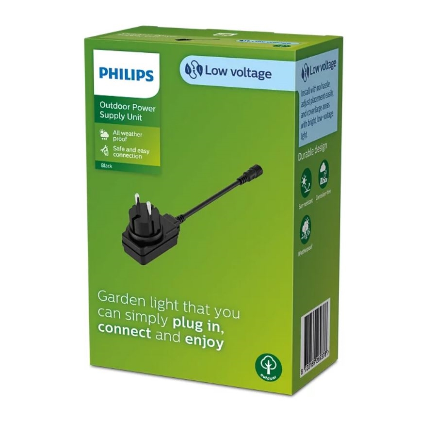Philips - Udendørs netadapter GARDENLINK 12W/24/230V IP44
