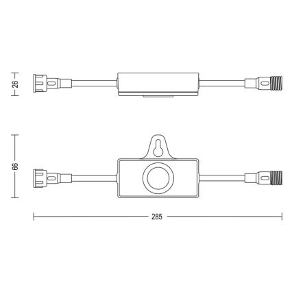 Philips - Udendørs skumringssensor med timer GARDENLINK 24V IP67