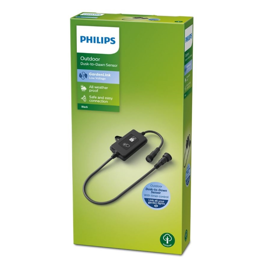 Philips - Udendørs skumringssensor med timer IP44