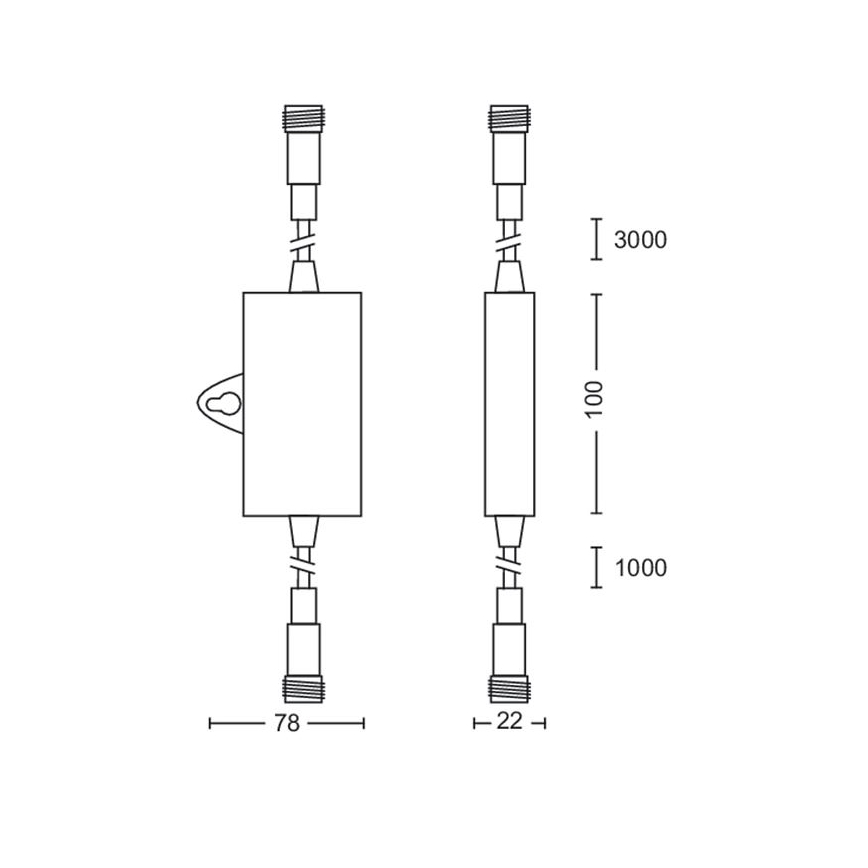 Philips - Udendørs skumringssensor med timer IP44