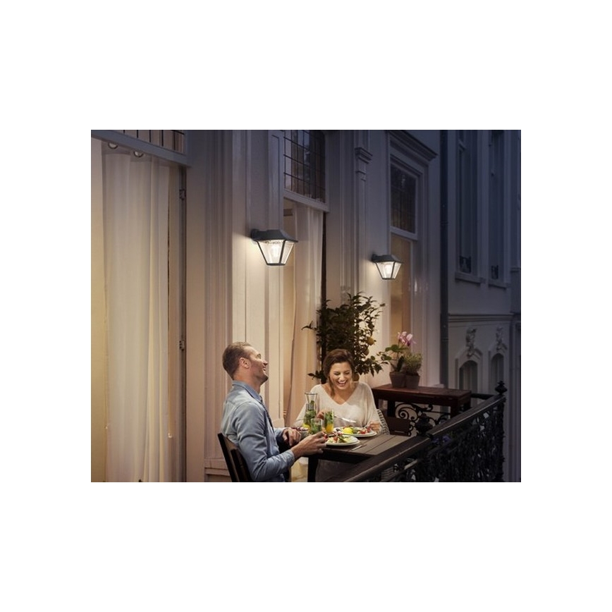 Philips - Udendørs væglampe 1xE27/60W/230V IP44