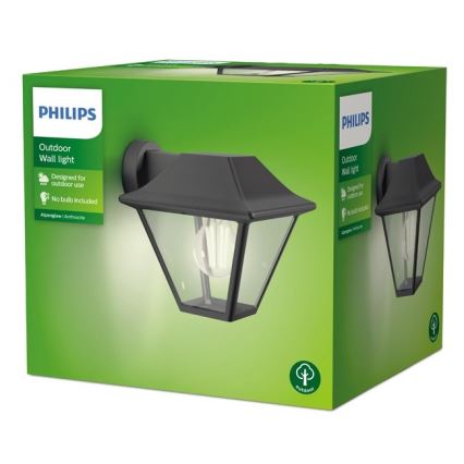 Philips - Udendørs væglampe 1xE27/60W/230V IP44