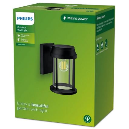 Philips - Udendørs væglampe BELLINI 1xE27/25W/230V IP44