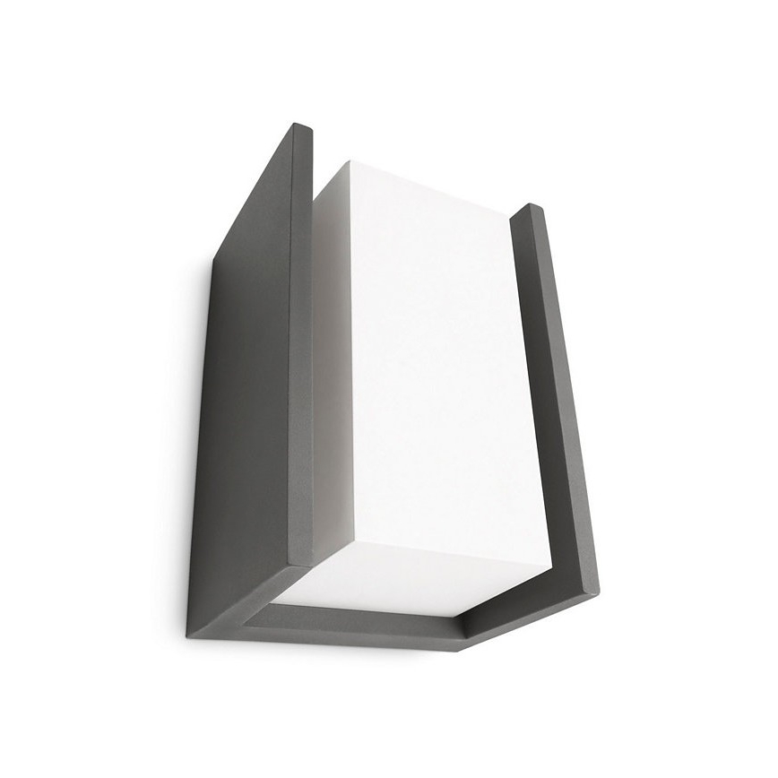 Philips - Udendørs væglampe BRIDGE 1xE27/15W/230V IP44