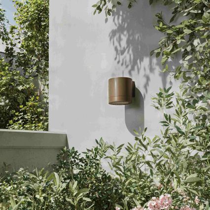 Philips - Udendørs væglampe FYLX 1xGU10/5W/230V brun IP44