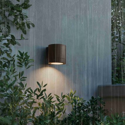 Philips - Udendørs væglampe FYLX 1xGU10/5W/230V brun IP44