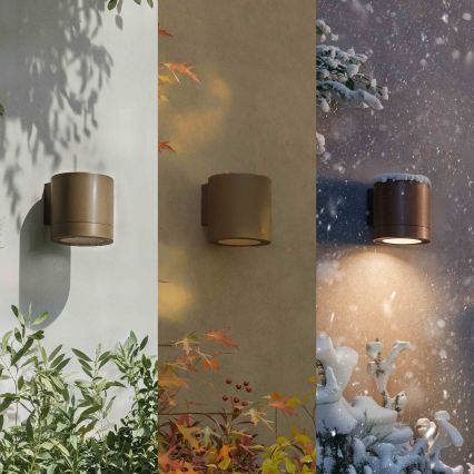 Philips - Udendørs væglampe FYLX 1xGU10/5W/230V brun IP44