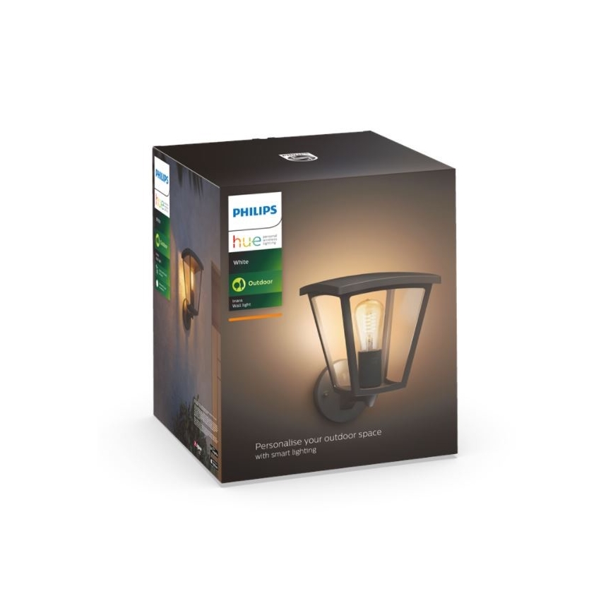 Philips - Udendørs væglampe dæmpbar Hue INARA 1xE27/7W/230V Wi-Fi IP44