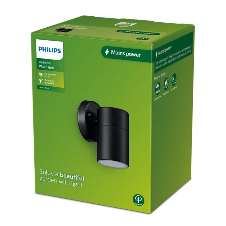Philips - Udendørs væglampe KYLIS 1xGU10/25W/230V IP44