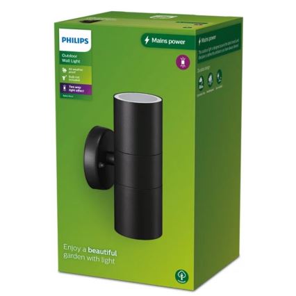 Philips - Udendørs væglampe KYLIS 2xGU10/25W/230V IP44
