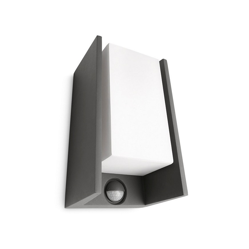 Philips - Udendørs væglampe med sensor BRIDGE 1xE27/15W/230V IP44