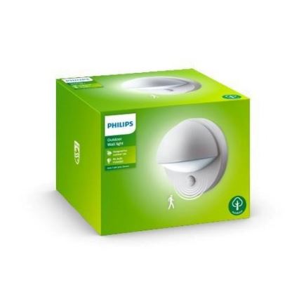 Philips - Udendørs væglampe med sensor 1xE27/12W/230V IP44