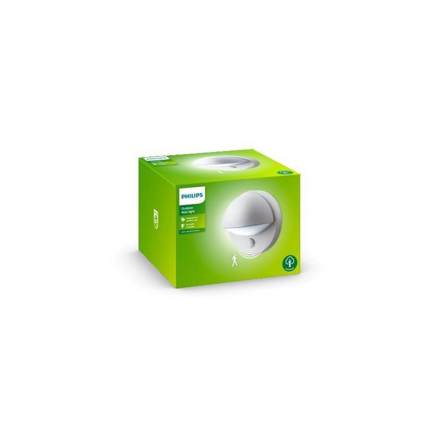 Philips - Udendørs væglampe med sensor 1xE27/12W/230V IP44