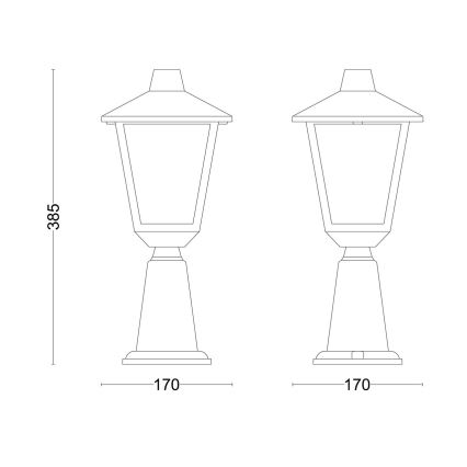 Philips - Udendørslampe KINNO 1xE27/25W/230V IP44