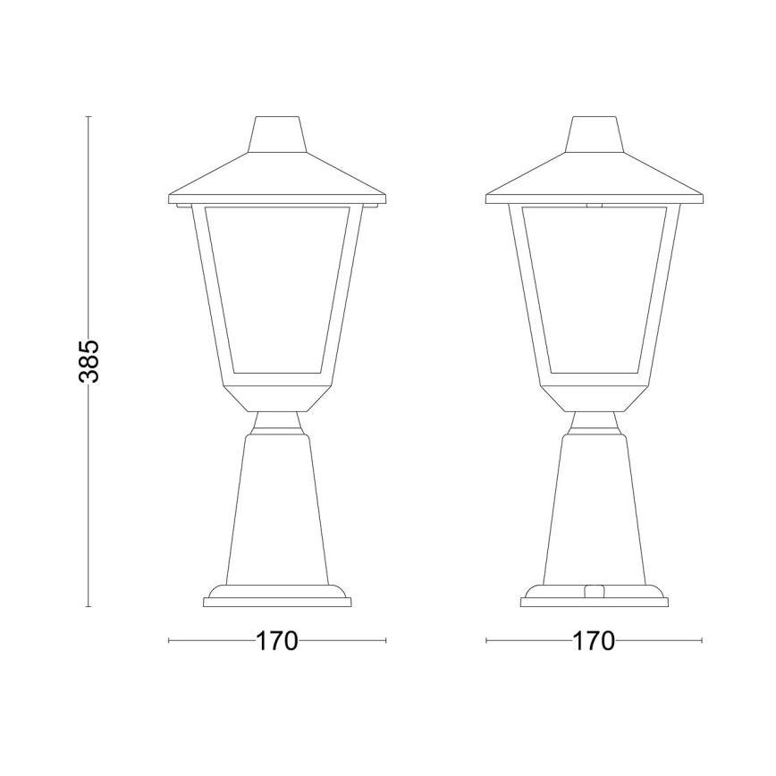 Philips - Udendørslampe KINNO 1xE27/25W/230V IP44