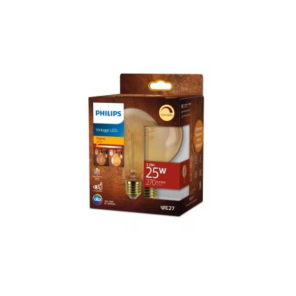 Philips VINTAGE LED-pære, dæmpbar G95 E27/3,1W/230V 1800K