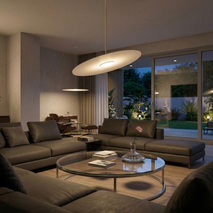 PIATTO pendel med kabel, 1xGX53/15W/230V, Ø 55 cm, beige