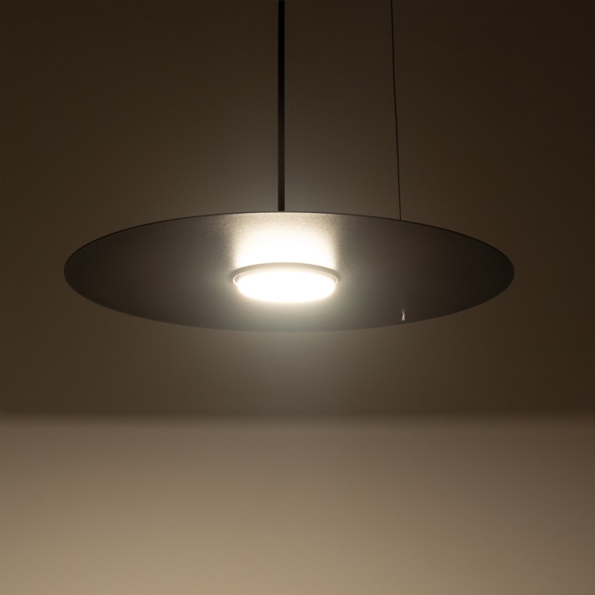 PIATTO pendellampe med wire 1xGX53/15W/230V Ø 35 cm sort