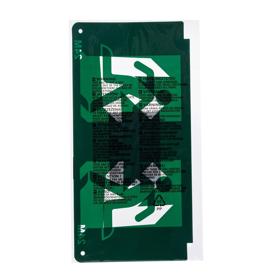 Piktogram til nødbelysning 16,2x32,7 cm