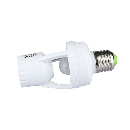 PIR-sensor til E27-pære hvid