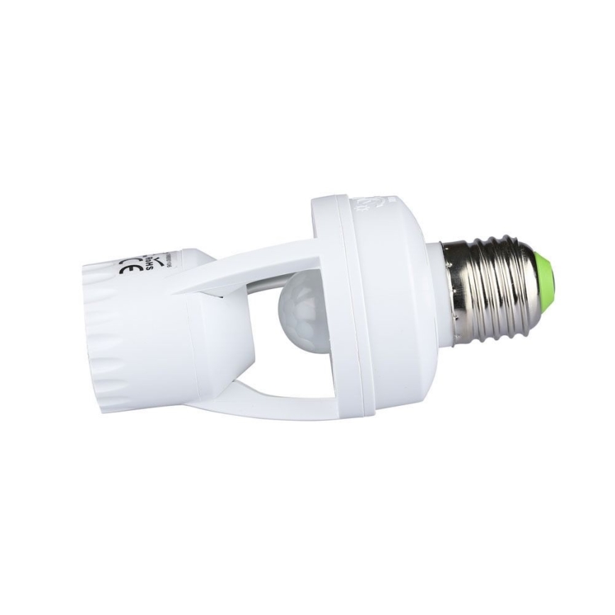 PIR-sensor til E27-pære hvid