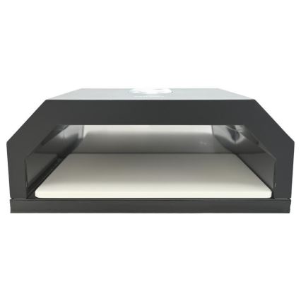 Pizzaovn med termometer 40x34,5x16 cm, sort