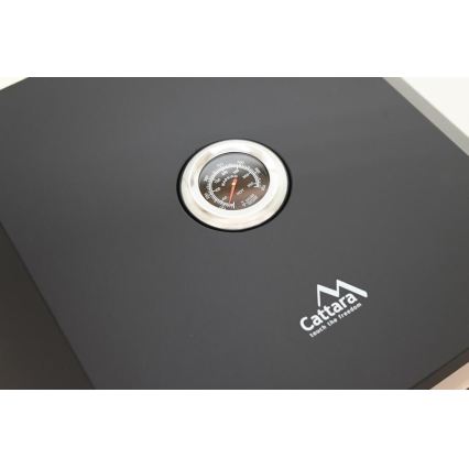 Pizzaovn med termometer 40x34,5x16 cm, sort