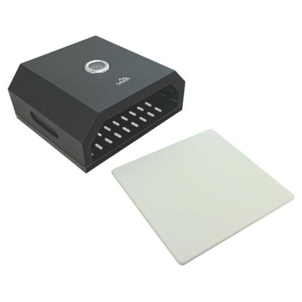 Pizzaovn med termometer 40x34,5x16 cm, sort