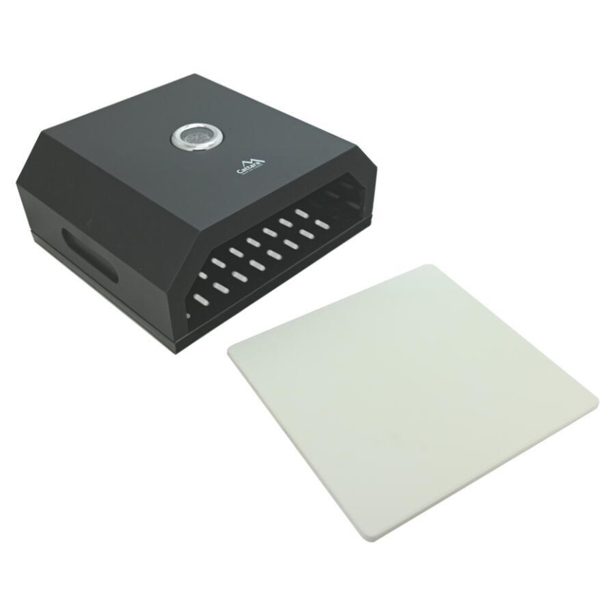 Pizzaovn med termometer 40x34,5x16 cm, sort