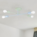 Plafond CAMBRIDGE 4xE27/15W/230V grøn/blå
