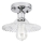 Plafond TRISH 1xE27/15W/230V højglans krom/klar